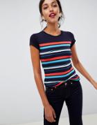 Oasis T-shirt In Stripe - Multi
