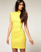 Asos Bodycon Dress With Open Back - Black