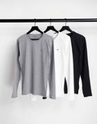 Tommy Hilfiger Lounge 3 Pack Long Sleeve T-shirts-multi