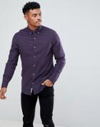 Original Penguin Oxford Shirt Heritage Slim Fit In Purple - Purple