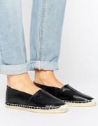 Pieces Haisha Metallic Black Espadrilles - Black