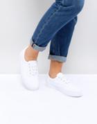 Asos Demby Lace Up Sneakers - White