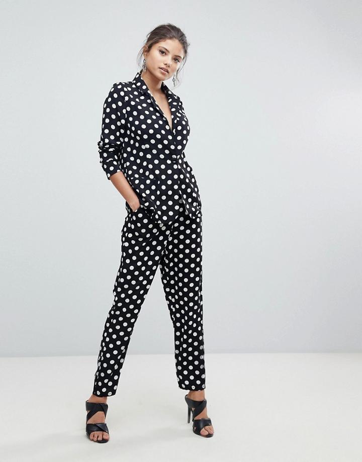 Missguided Polka Dot Cigarette Pants - Multi