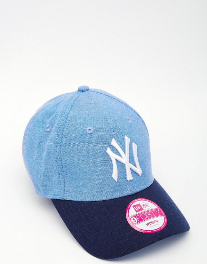 New Era 9forty Chambray Ny Cap