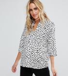 Asos Maternity Mono Print Blouse - Multi