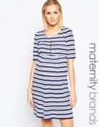 Isabella Oliver Striped Dress With Zip Detail - Multi