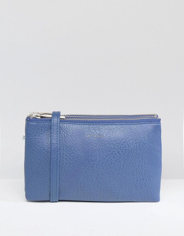 Matt & Nat Triplet Across Body Bag - Blue