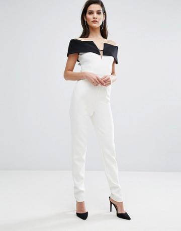 The 8th Sign Bardot Jumpsuit - Black