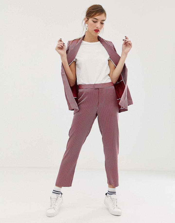 Custommade Adia Pants In Stripe-red