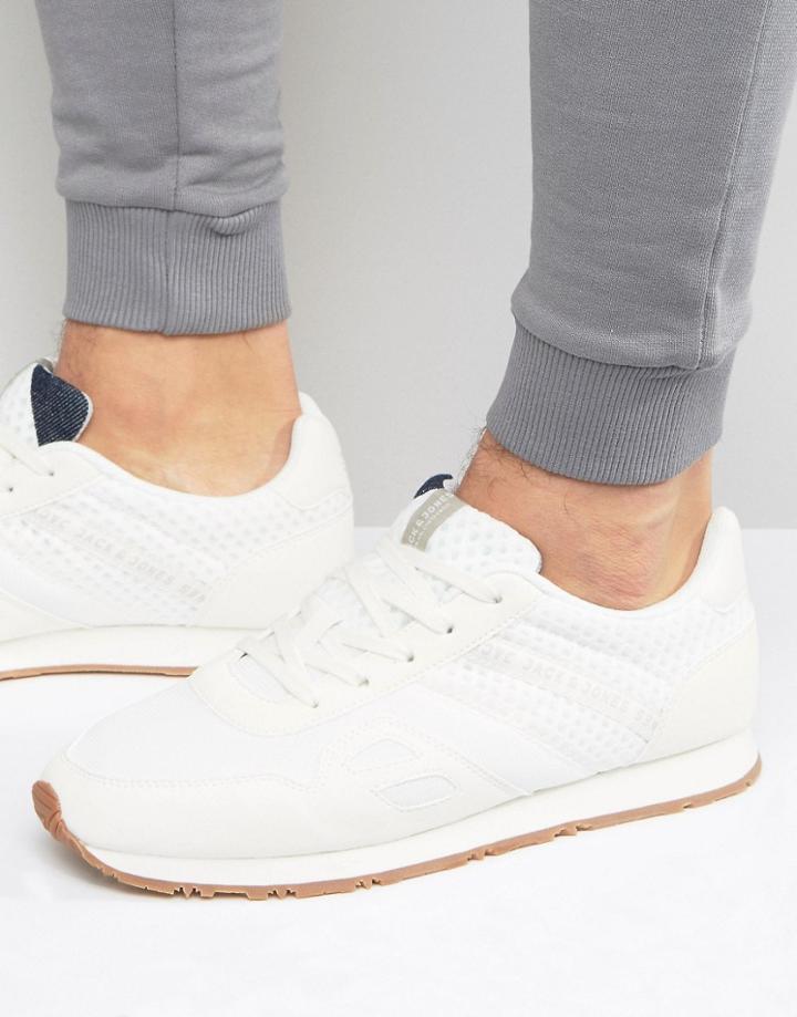 Jack & Jones La Fayette Mesh Runner Sneakers - White