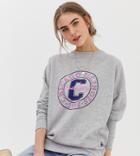 New Look Sweat With Logo In Gray - Gray