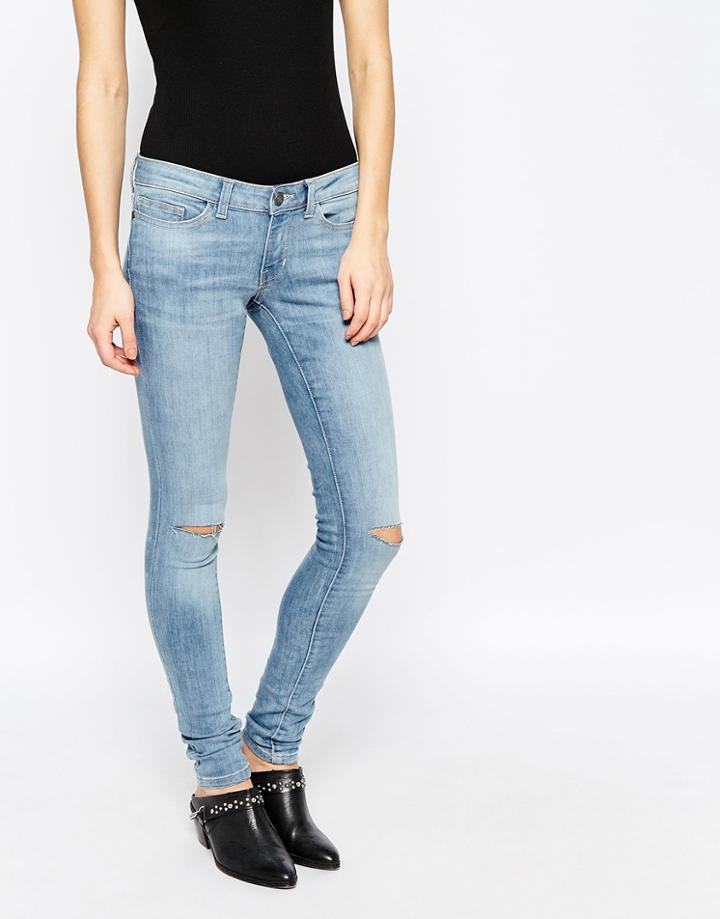Noisy May Eve Skinny Stretch Jeans 32 - Light Blue