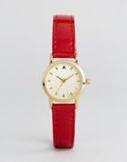 Asos Mini Red Strap Watch - Red