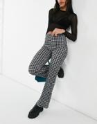 New Look Tie Detail Jersey Flares In Black