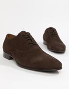 Aldo Legawia Toe Cap Lace Up Shoes In Brown Leather