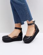 Asos Tabbi Flatform Shoes - Black