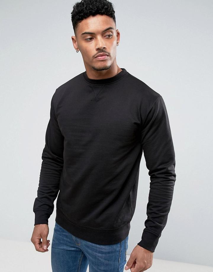 Soul Star Crew Neck Sweat - Black