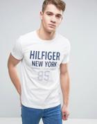 Tommy Hilfiger Karl Ny Logo T-shirt In Regular Fit - White