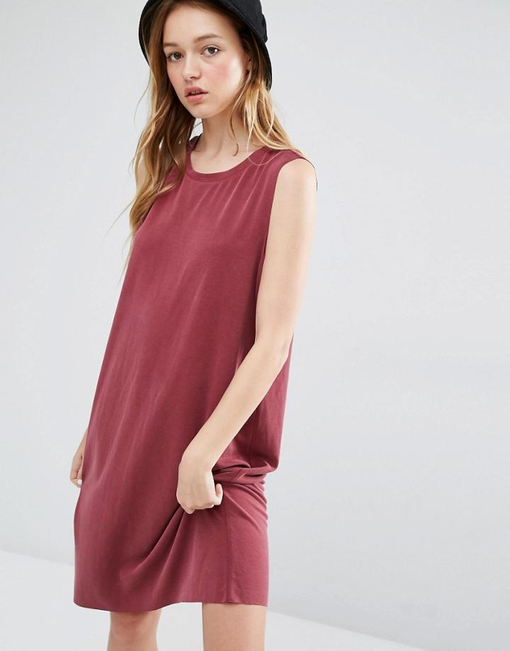 Monki Sleeveless Dress - Red