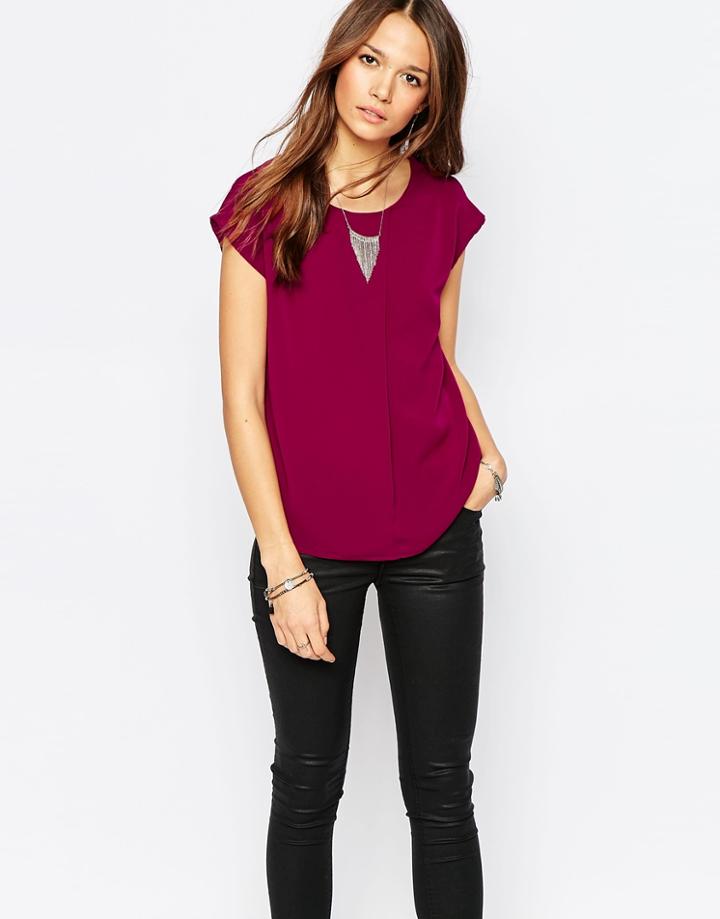 Vero Moda Sleeveless Top - Beet Red