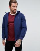 Fred Perry Brentham Hooded Jacket In Blue - Blue