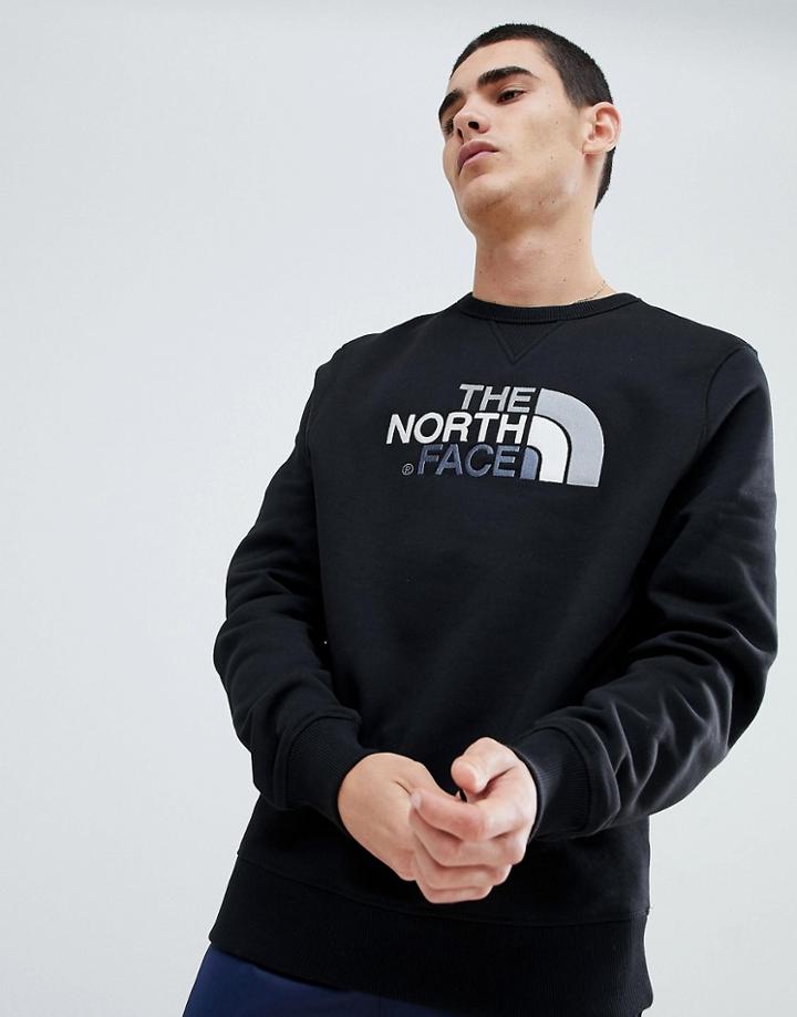 The North Face Drew Peak Crew Neck Sweat In Black - Black