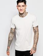 Brooklyn Supply Co T-shirt Raw Edge Distressed In Stone - Stone
