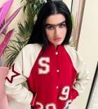 Labelrail X Sophia Hadjipanteli Applique Oversized Bomber Jacket In Red