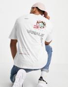 River Island Virials Rose Regular Fit T-shirt In White