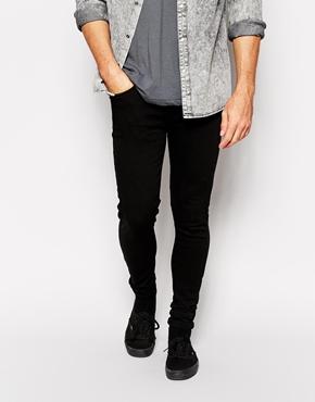 Criminal Damage Super Skinny Jeans In Black - Black