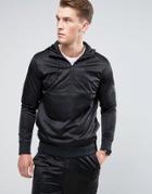 Voi Jeans Profile Quarter Zip Hoodie - Black