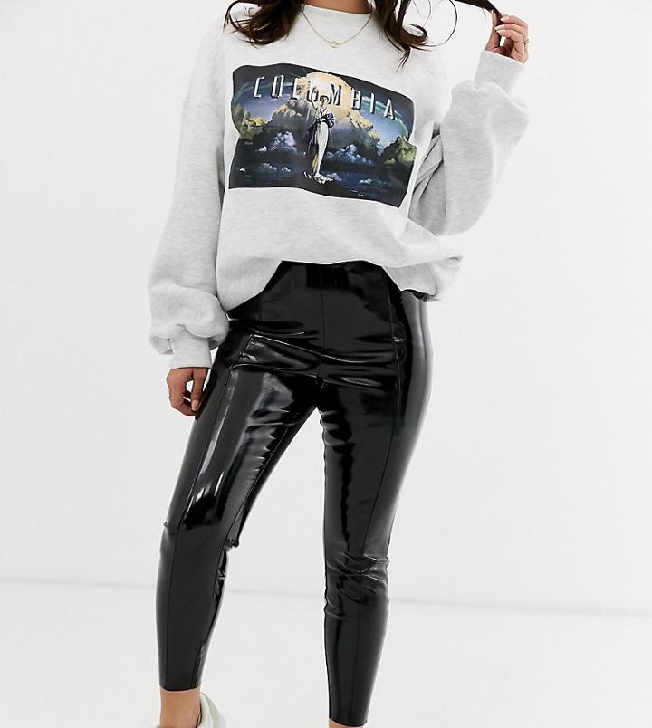 Asos Design Petite Spray On Vinyl Pants