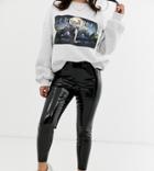Asos Design Petite Spray On Vinyl Pants