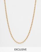 Chained & Able Rope Necklace In Gold - Gold