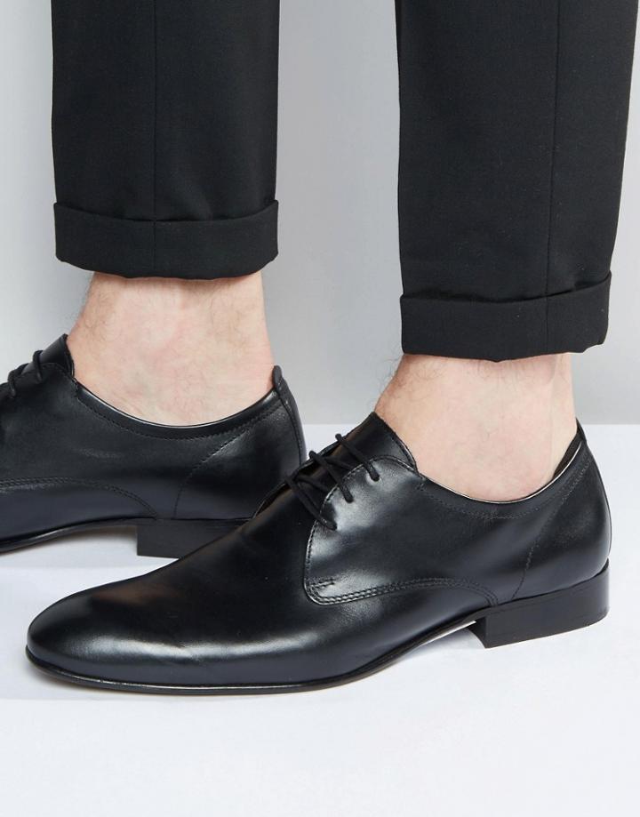Base London Business Leather Oxford Shoes - Black