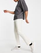 Twisted Tailor Linen Suit Pants In Stone White-neutral