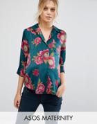 Asos Maternity Floral Print Blouse - Multi