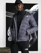 The North Face Lapaz Hooded Jacket In Gray-grey