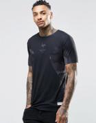 Hype T-shirt With Camo Panels - Black