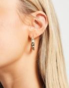 Bloom And Bay Half Moon Hoops In Gold