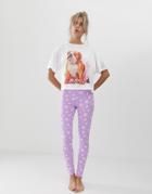 Asos Design Bulldog Princess Legging Set-multi