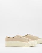 Monki Sesam Chunk Sole Sneakers In Beige-neutral
