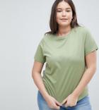 Asos Design Curve Ultimate Crew Neck T-shirt - Green