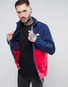 Penfield Barnes Two Tone Jacket Concealed Hood In Navy/red - Navy