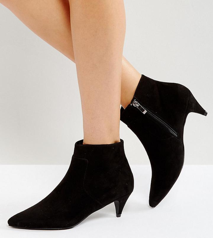 Asos Red Carpet Wide Fit Ankle Boots - Black