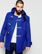 Gloverall Mid Monty Duffle Coat - Blue