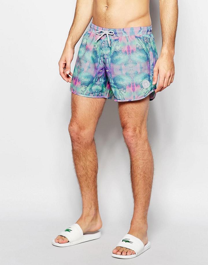 Supremacy Patterned Swim Shorts - Blue