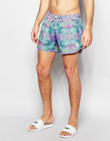 Supremacy Patterned Swim Shorts - Blue