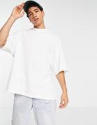 Topman Extreme Oversized Organic T-shirt In White
