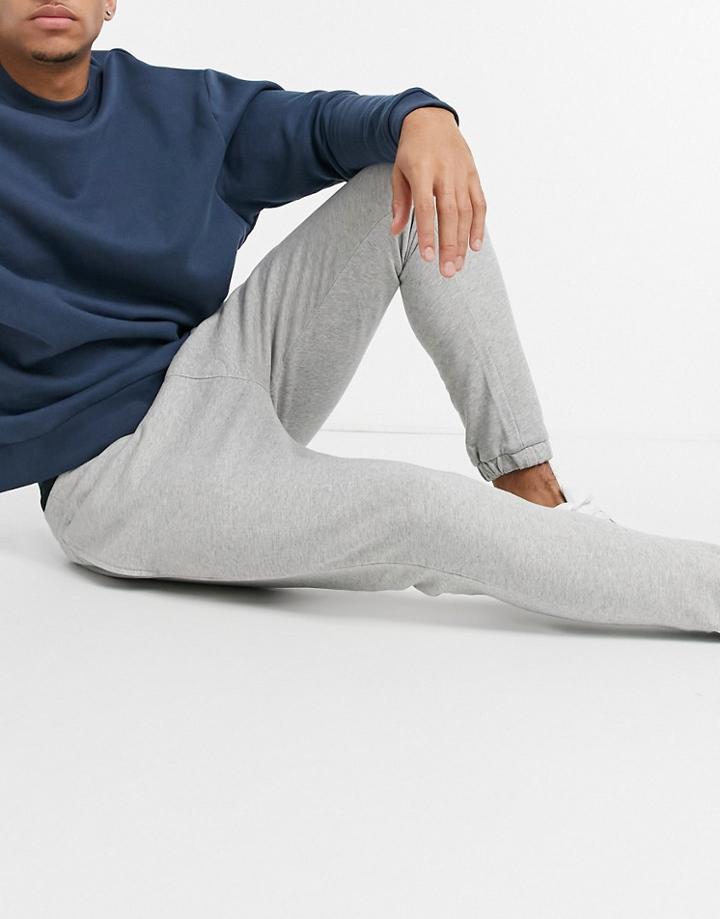 Selected Homme Crew Sweatpants-grey